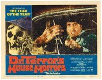 2j250 DR. TERROR'S HOUSE OF HORRORS LC #2 '65 Christopher Lee in car attacked by severed hand!