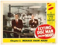 2j288 FLYING DISC MAN FROM MARS chapter 1 LC #6 '50 Gregory Gaye & James Craven in laboratory!