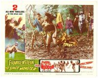 2j296 FRANKENSTEIN MEETS SPACE MONSTER/CURSE OF VOODOO LC #4 '65 wacky image of native ritual!