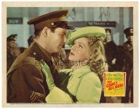2j308 GANG'S ALL HERE LC '43 romantic close up fo Alice Faye & her soldier lover, James Ellison!