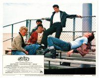 2j340 GREASE LC #7 '78 great image of John Travolta & young toughs in classic musical!