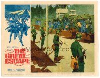 2j341 GREAT ESCAPE LC #3 '63 prisoners arrive at the new camp at the movie's beginning, Sturges!