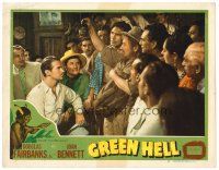 2j344 GREEN HELL LC #2 R47 man shows shrunken head to Douglas Fairbanks Jr. & crowd, James Whale!