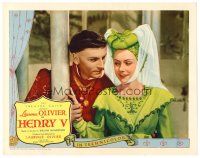2j362 HENRY V LC #8 '47 Laurence Olivier leers at Renee Asherson, William Shakespeare