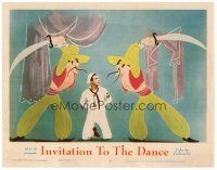 2j408 INVITATION TO THE DANCE LC #6 '56 great image of Gene Kelly with cartoon guys with scimitars!