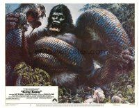 2j444 KING KONG LC #2 '76 great artwork of the BIG ape fighting snake by John Berkey!