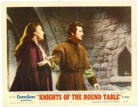 2j449 KNIGHTS OF THE ROUND TABLE LC #5 '54 Robert Taylor & sexy Ava Gardner are trapped!