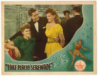 2j455 LAKE PLACID SERENADE LC '44 Ruth Terry with woman in green & Robert Livingston in tuxedo!