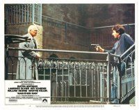 2j511 MARATHON MAN LC #6 '76 Dustin Hoffman confronting Laurence Olivier in sewer, Schlesinger