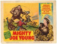2j534 MIGHTY JOE YOUNG LC #6 '49 first Ray Harryhausen, Widhoff art of ape vs cowboys!