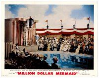 2j535 MILLION DOLLAR MERMAID photolobby '52 carnival star Esther Williams about to dive into pool!