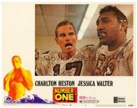 2j589 NUMBER ONE LC #6 '69 alcoholic football player Charlton Heston has nowhere to go but down!
