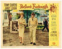 2j617 PERFECT FURLOUGH LC #6 '58 full-length Tony Curtis & sexy Janet Leigh both in uniform!
