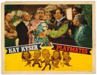2j627 PLAYMATES LC '41 Kay Kyser & crowd look at surprised John Barrymore, great border art!