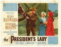 2j632 PRESIDENT'S LADY LC #3 '53 Fay Bainter between Susan Hayward & Charlton Heston!