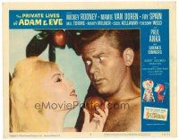 2j645 PRIVATE LIVES OF ADAM & EVE LC #6 '60 Mamie Van Doren as Eve tempts Martin Milner as Adam!