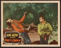 2j671 RIM OF THE CANYON LC #4 '49 great action image of Gene Autry decking bad guy!