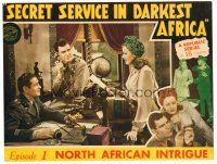 2j698 SECRET SERVICE IN DARKEST AFRICA chapter 1 LC '43 Marsh reads letter to Cameron full-color!