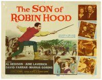 2j745 SON OF ROBIN HOOD TC '59 full-length image of David Hedison in the title role!