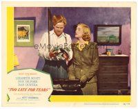 2j847 TOO LATE FOR TEARS LC #6 '49 Lizabeth Scott looks at crazed Dan Duryea with lots of cash!