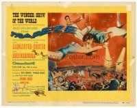 2j862 TRAPEZE TC '56 great circus art of Burt Lancaster, Gina Lollobrigida & Tony Curtis!