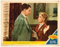 2j895 UP GOES MAISIE LC #8 '46 Ann Sothern swears to George Murphy that she's not a spy!