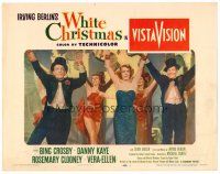 2j943 WHITE CHRISTMAS LC '54 Bing Crosby & Danny Kaye on stage dancing with Rosemary Clooney!
