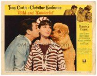 2j953 WILD & WONDERFUL LC #4 '64 wacky image of Tony Curtis, Christine Kaufmann, & Monsieur Cognac!
