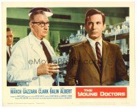 2j994 YOUNG DOCTORS LC #8 '61 Ben Gazzara, Arthur Hill and Edward Andrews in hospital lab!