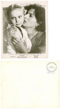 2k111 BELLISSIMA 8x10 still '53 directed by Luchino Visconti, close up of Anna Magnani & child!
