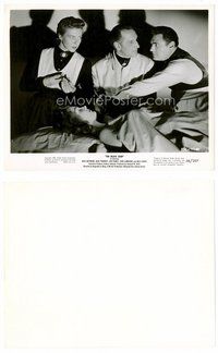 2k133 BLACK SLEEP 8x10 still '56 Basil Rathbone prepares to inject terror drug into sexy girl!