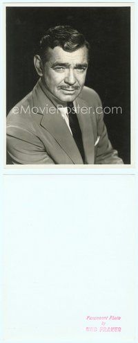 2k207 CLARK GABLE deluxe 8x10 still '40s head & shoulders portrait in suit & tie by Bud Fraker!