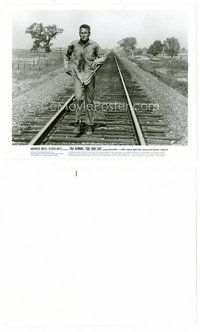 2k220 COOL HAND LUKE 8x10 still '67 full-length Paul Newman running on train tracks!