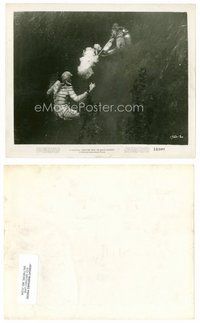 2k229 CREATURE FROM THE BLACK LAGOON 8x10 still '54 scuba divers shoots at monster with harpoon!