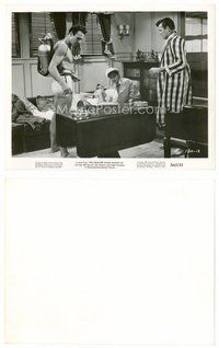 2k231 CREATURE WALKS AMONG US 8x10.25 still '56 men gathered around Leigh Snowden laying on couch!