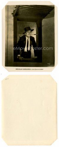 2k270 DON Q SON OF ZORRO 8x10 still '25 great close up of Douglas Fairbanks with sword in mouth!