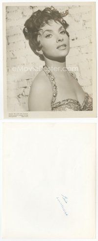 2k355 GINA LOLLOBRIGIDA 8x10 still '57 head & shoulders portrait of the beautiful Italian actress!