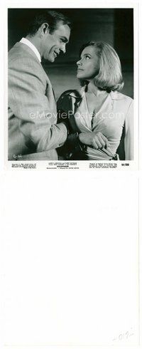 2k363 GOLDFINGER 8x10 still '64 close up of Sean Connery as James Bond with Honor Blackman!