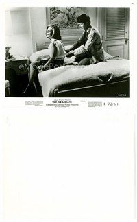 2k365 GRADUATE 8x10 still R72 Dustin Hoffman unzips Anne Bancroft in hotel room!