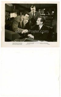 2k376 HE WALKED BY NIGHT 8x10 still '48 two men stop Whit Bissell from making a phonecall!