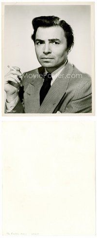 2k414 JAMES MASON 8.25x10 still '49 smoking head & shoulders protrait from The Reckless Moment!