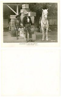 2k472 LAW & LAWLESS 8x10 still '32 Julian Rivero laughs at pained Jack Hoxie & his horse!