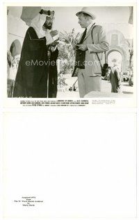 2k473 LAWRENCE OF ARABIA 8x10 still '63 photographer Arthur Kennedy stands by Alec Guinness!