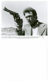 2k498 MAGNUM FORCE 7.25x9.25 still '73 Clint Eastwood is Dirty Harry pointing his huge gun!