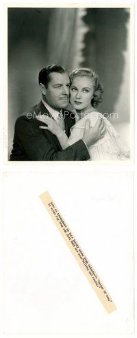 2k525 MASTER OF MEN 8x10 still '33 Fay Wray & Jack Holt billing & cooing romantically!