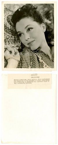 2k528 MAUREEN O'SULLIVAN 8x10 still '30s beautiful close portrait with head on blanket!