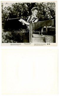 2k553 NEVER A DULL MOMENT 8x10 still '50 Irene Dunne winces as she shoots a rifle!