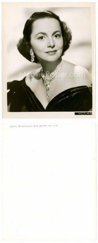 2k568 OLIVIA DE HAVILLAND 8x10 still '40s head & shoulders portrait wearing lots of diamonds!