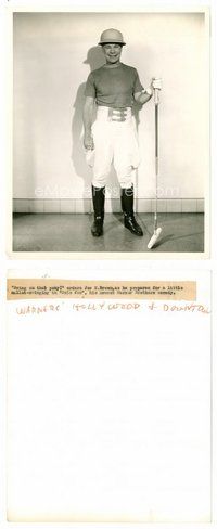 2k606 POLO JOE 8x10 still '36 full-length portrait of wacky polo player Joe E. Brown!