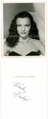 2k818 WANDA HENDRIX 8x10 still '47 super young & sexy in low-cut dress with flowing hair!